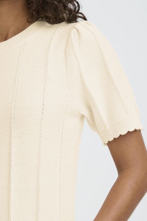 Ichi beige dames trui | Unique Selling Point