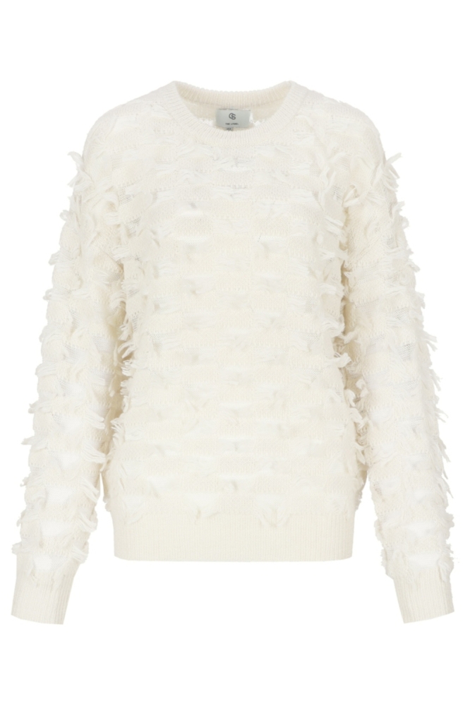 C&S The Label beige dames trui | Vooraanzicht