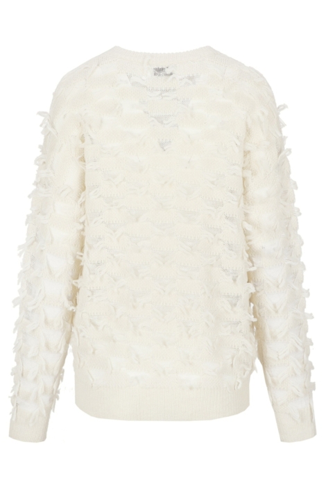 C&S The Label beige dames trui | Achteraanzicht