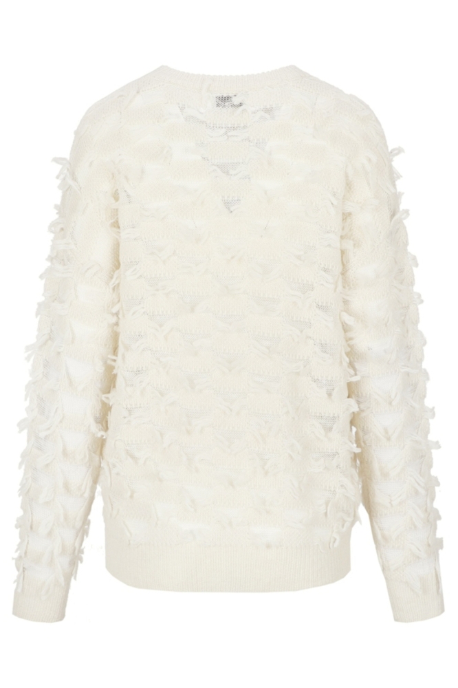 C&S The Label beige dames trui | Achteraanzicht