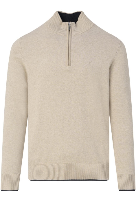 Campbell beige heren trui | Vooraanzicht