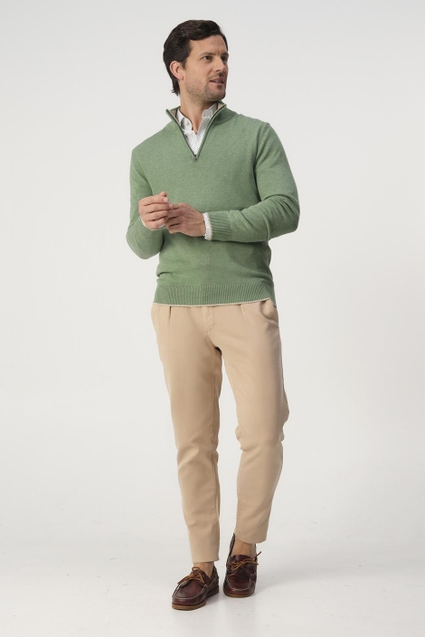 Campbell groene heren trui | Model