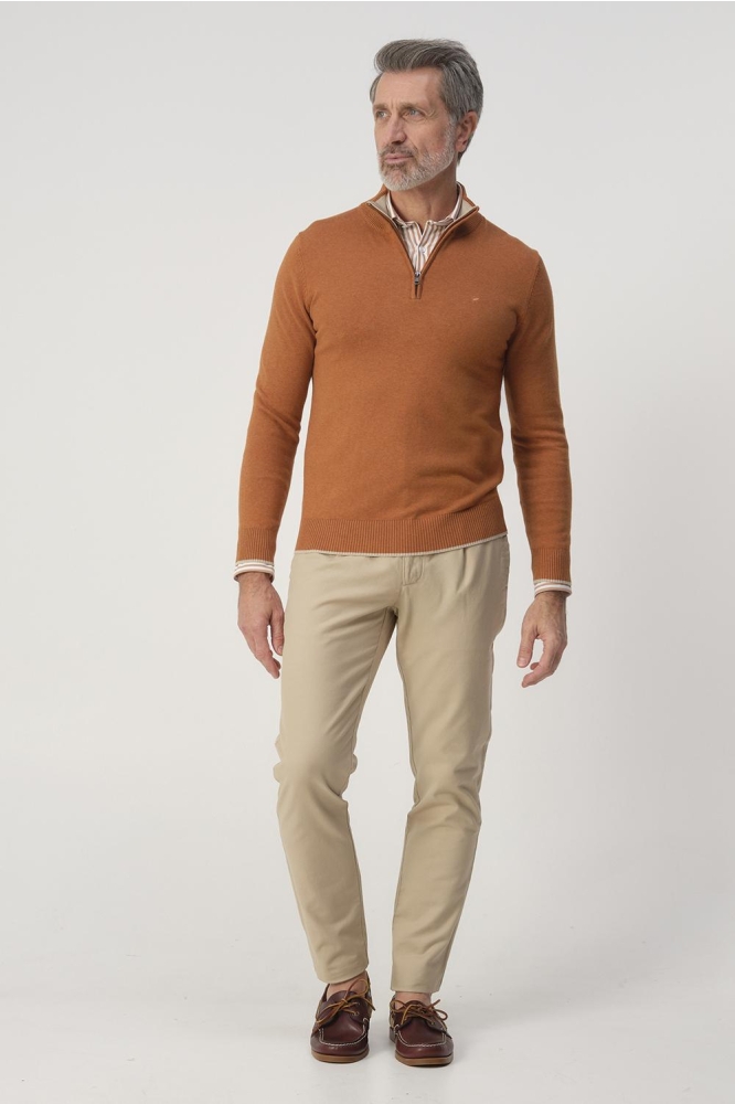 Campbell oranje heren trui | Model