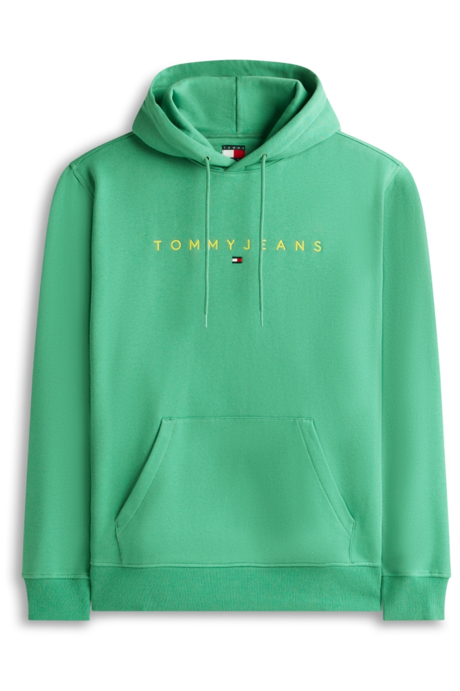 Tommy Jeans groene heren sweater | Vooraanzicht