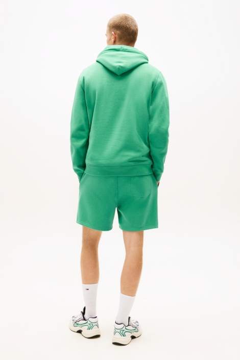 Tommy Jeans groene heren sweater | Model