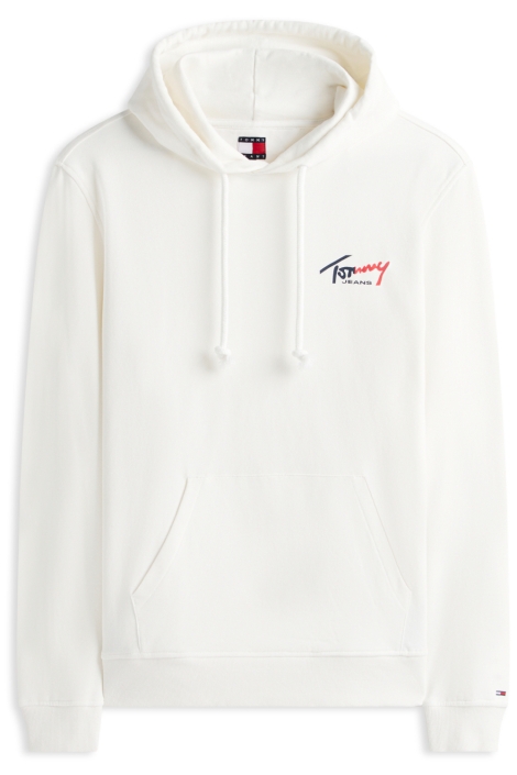 Tommy Jeans witte heren sweater | Vooraanzicht