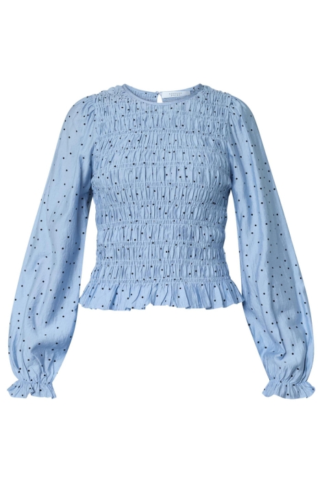 SisterS point blauwe dames blouse | Vooraanzicht