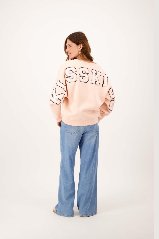 Zusss roze dames sweater | Model