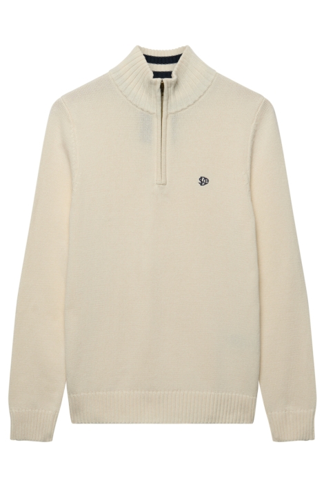 Superdry beige heren trui | Vooraanzicht
