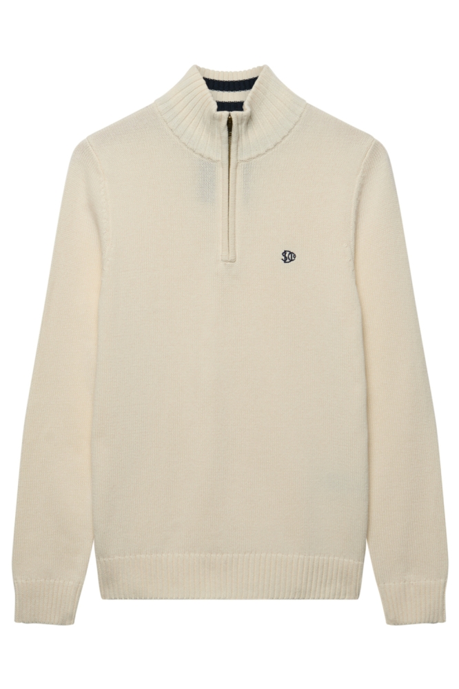 Superdry beige heren trui | Vooraanzicht