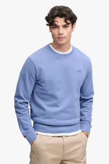 Superdry sweater ESSENTIAL LOGO CREW SWEATSHIRT M2013751A 2xe Colony Blue
