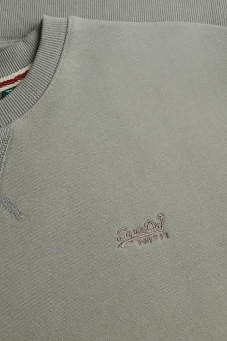 Superdry grijze heren sweater | Close up