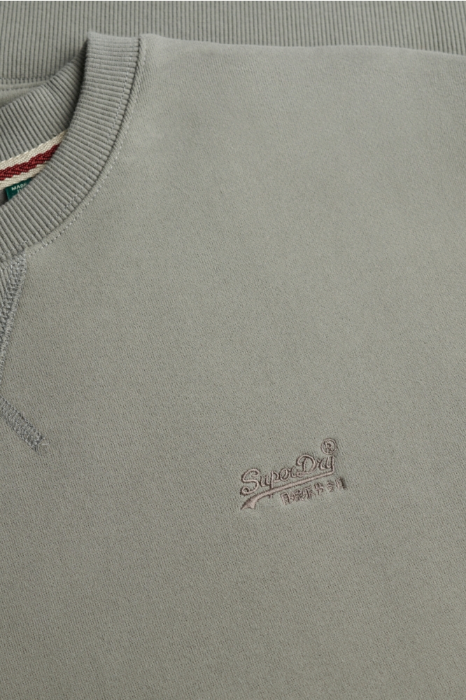 Superdry grijze heren sweater | Close up