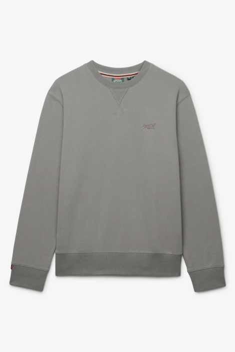 Superdry grijze heren sweater | Vooraanzicht