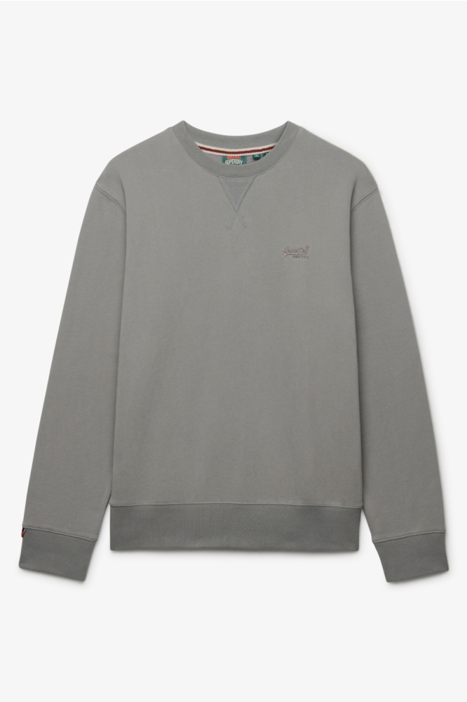 Superdry grijze heren sweater | Vooraanzicht