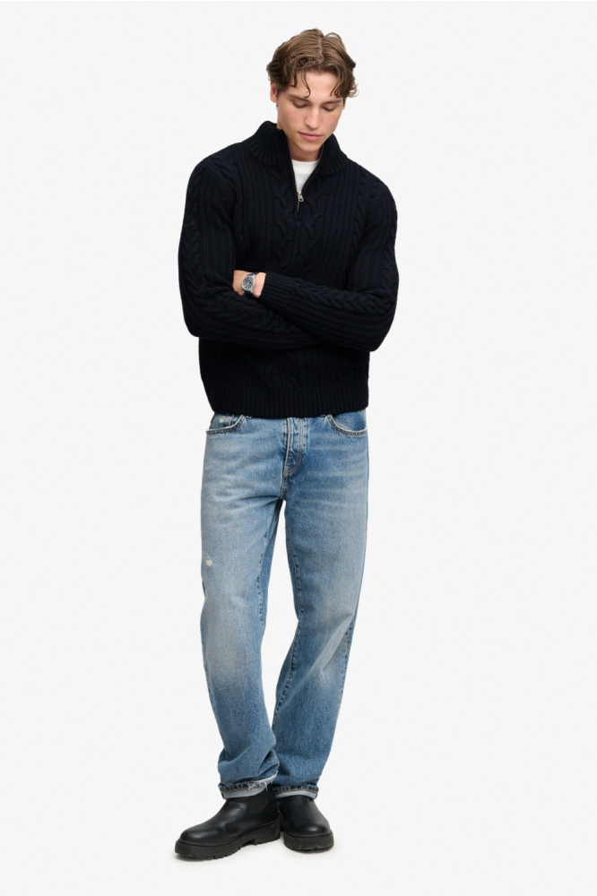 Superdry blauwe heren trui | Model