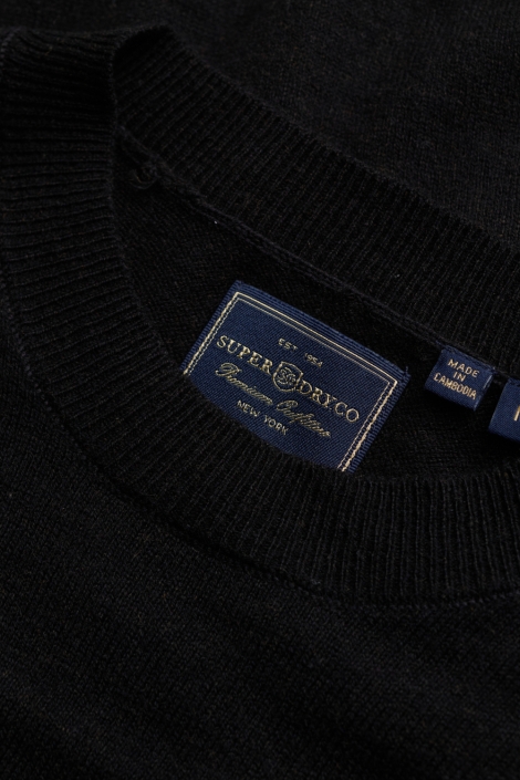 Superdry zwarte heren trui | Kleurstaal
