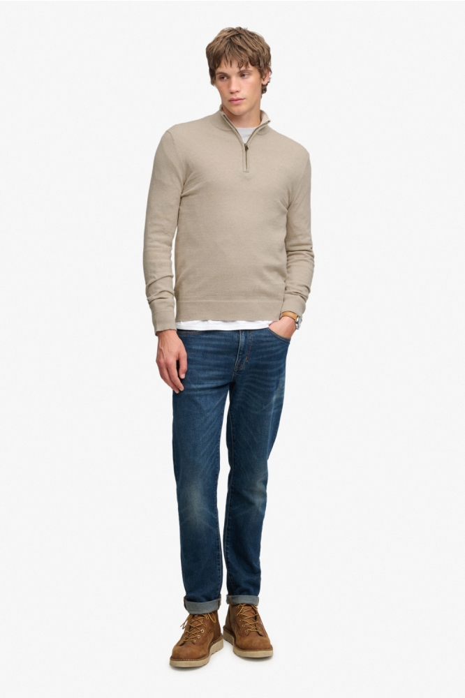 Superdry beige heren trui | Model