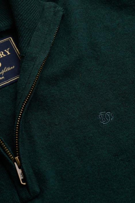 Superdry groene heren trui | Close up
