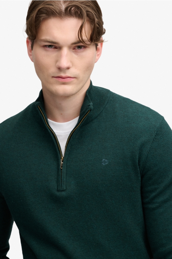 Superdry groene heren trui | Close up