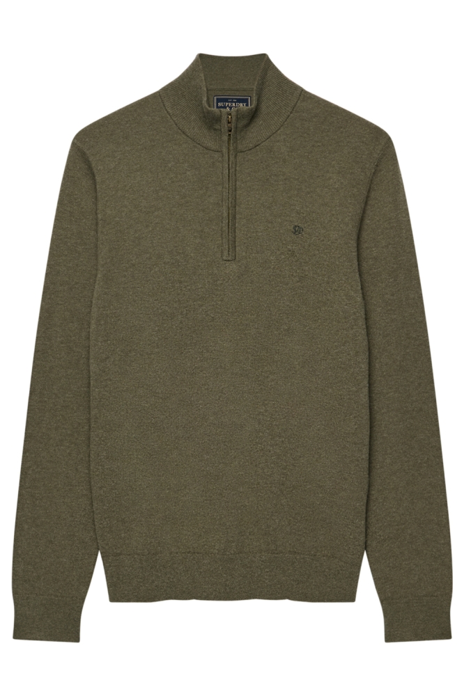 Superdry groene heren trui | Vooraanzicht