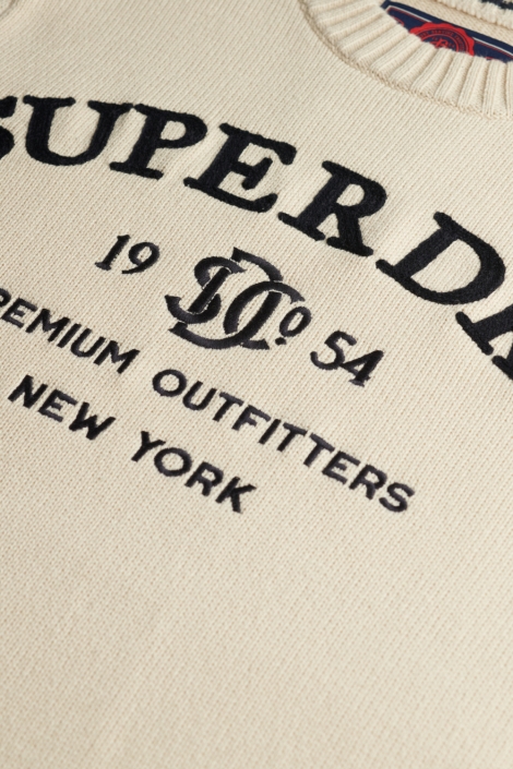 Superdry beige heren trui | Kleurstaal