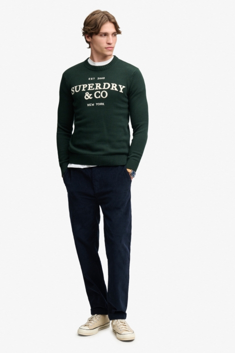 Superdry groene heren trui | Model