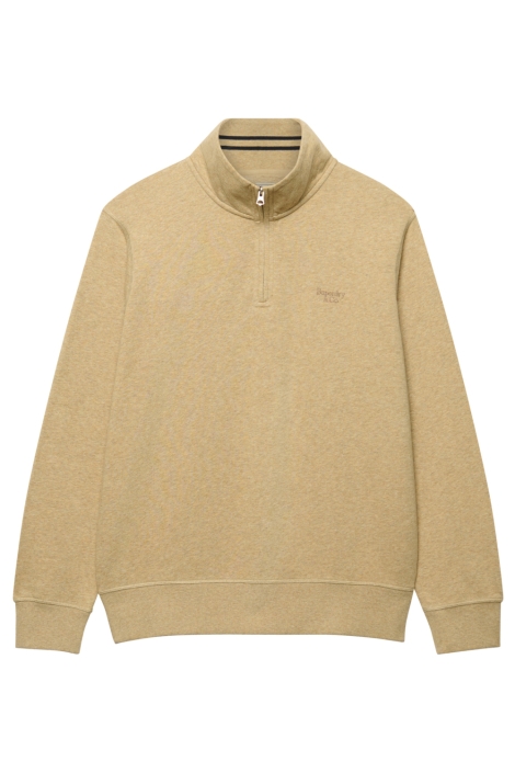 Superdry zand heren sweater | Vooraanzicht