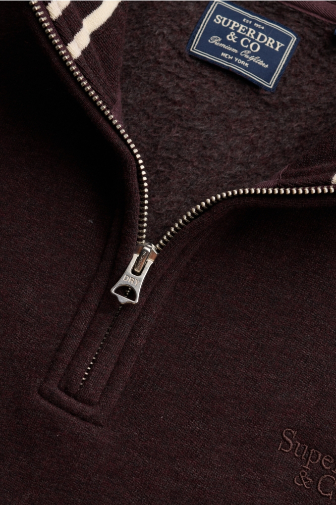Superdry bordeaux heren sweater | Close up