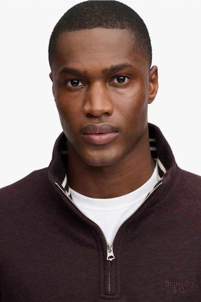 Superdry bordeaux heren sweater | Close up