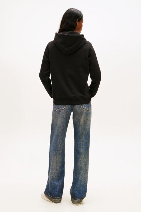 Tommy Jeans zwarte dames sweater | Model