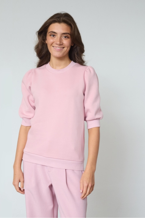 SisterS point roze dames sweater | Model vooraanzicht