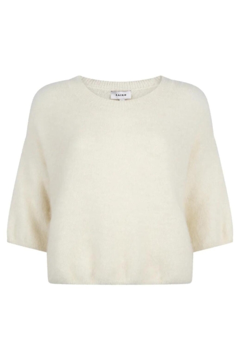 Aaiko ecru dames trui | Vooraanzicht