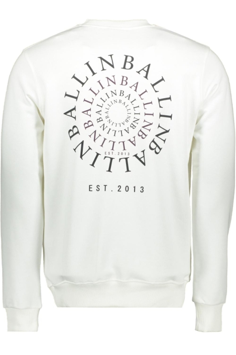 Ballin witte heren sweater | Achteraanzicht