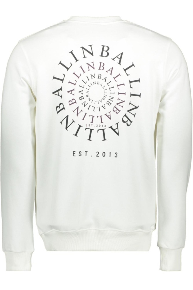 Ballin witte heren sweater | Achteraanzicht