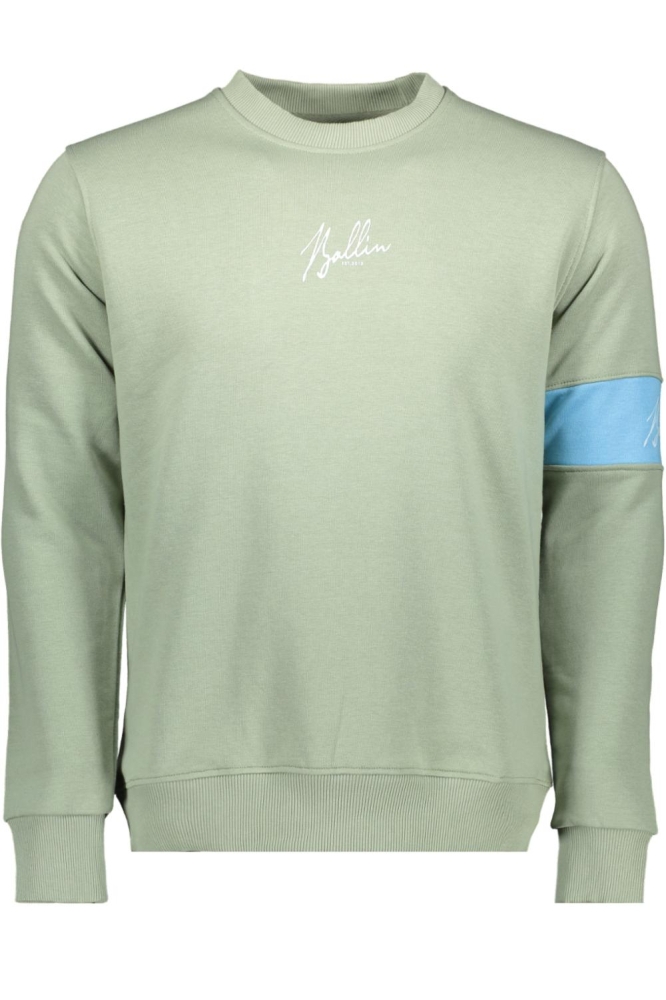 Ballin groene heren sweater | Vooraanzicht