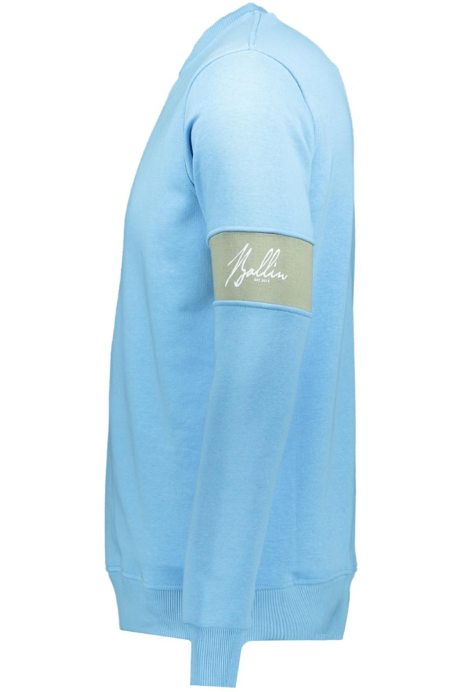 Ballin blauwe heren sweater | Zijaanzicht