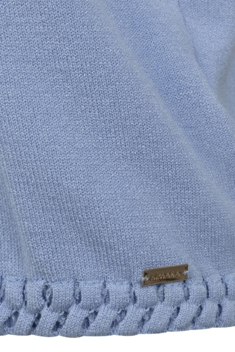 Kimara blauwe dames trui | Close up