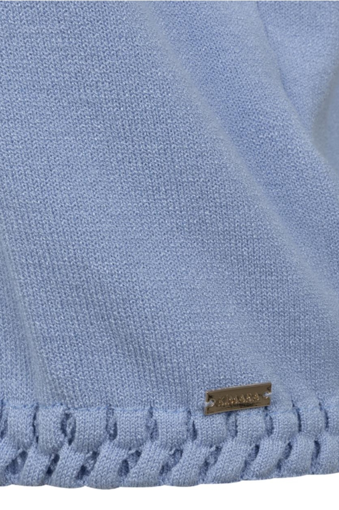 Kimara blauwe dames trui | Close up