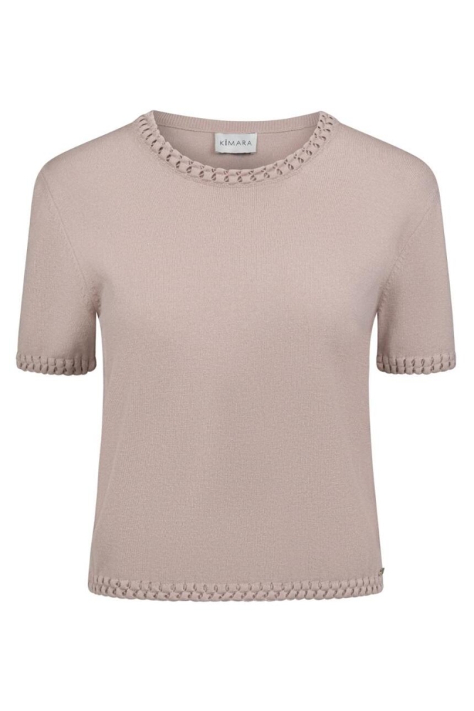 Kimara roze dames trui | Vooraanzicht