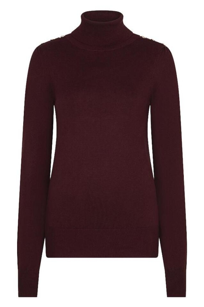 EsQualo bordeaux dames trui | Vooraanzicht