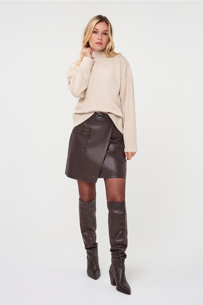 EsQualo beige dames trui | Model