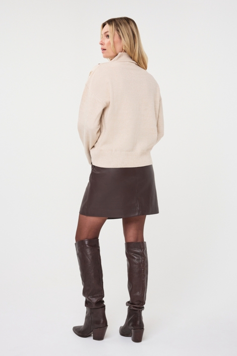 EsQualo beige dames trui | Model