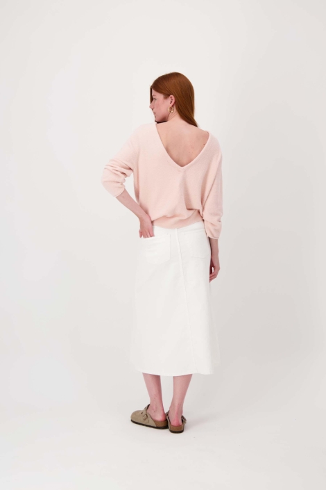 Zusss roze dames trui | Model achteraanzicht