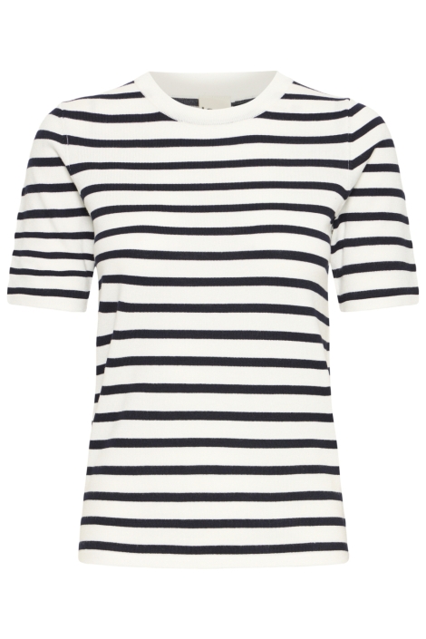 Ichi witte dames t-shirt | Vooraanzicht