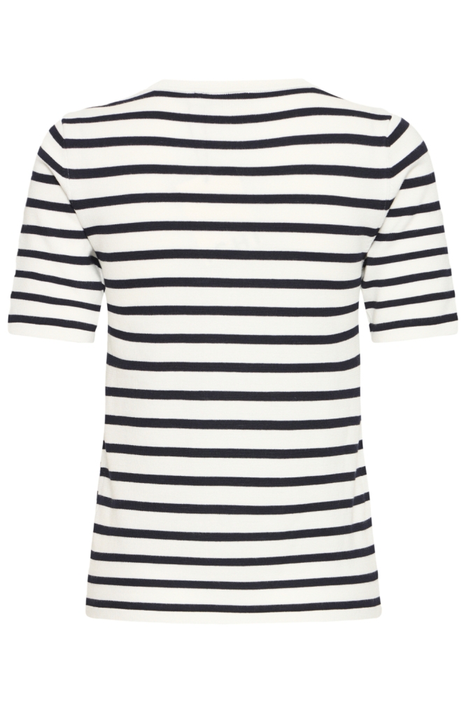 Ichi witte dames t-shirt | Achteraanzicht