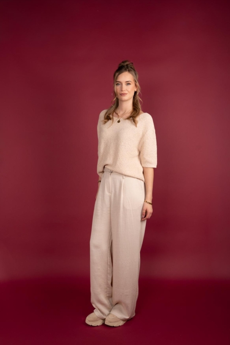 I-coni-K beige dames trui | Model