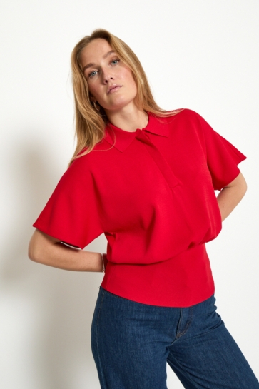 Peppercorn Trui NAIA POLO TOP PC8708 4049 AURA ORANGE