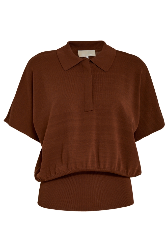 Peppercorn bruine dames trui | Vooraanzicht