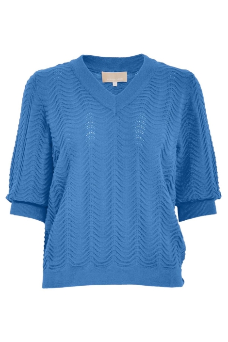 Peppercorn blauwe dames trui | Vooraanzicht